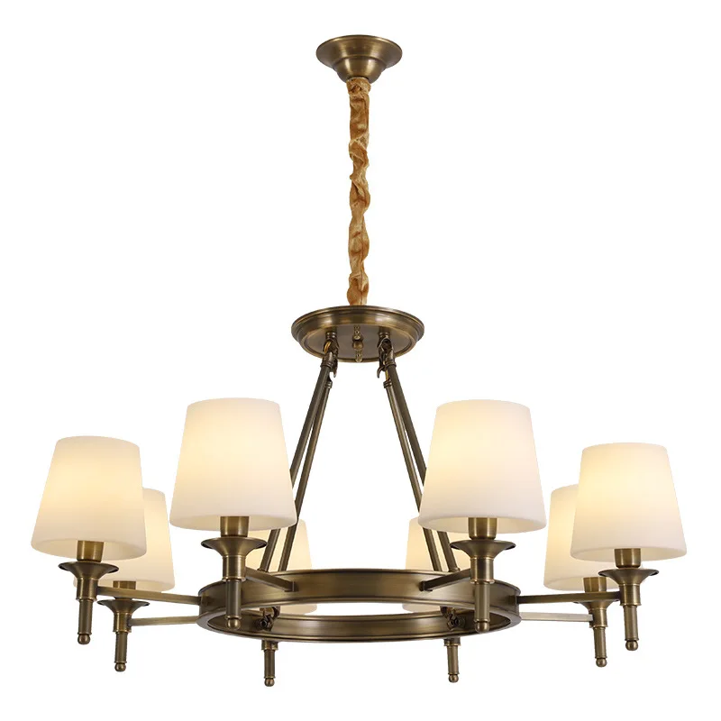 

American retro creative round living room Nordic modern