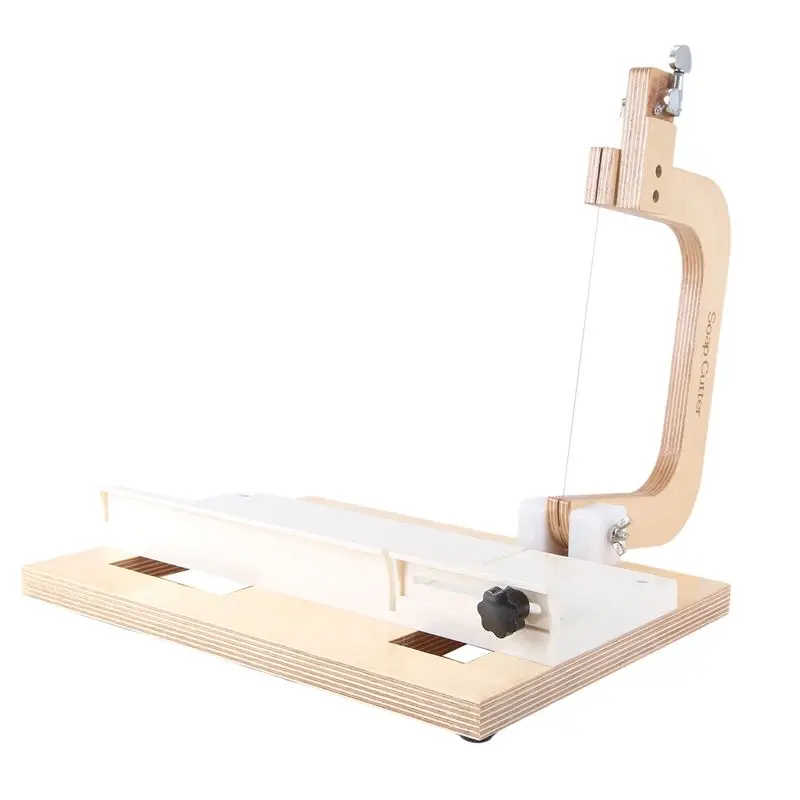 HRBAJ-Wooden Soap Cutter, Steel Wire Manual Making Cutting Machine Board Butter Cheese Slicer Ruler Professional