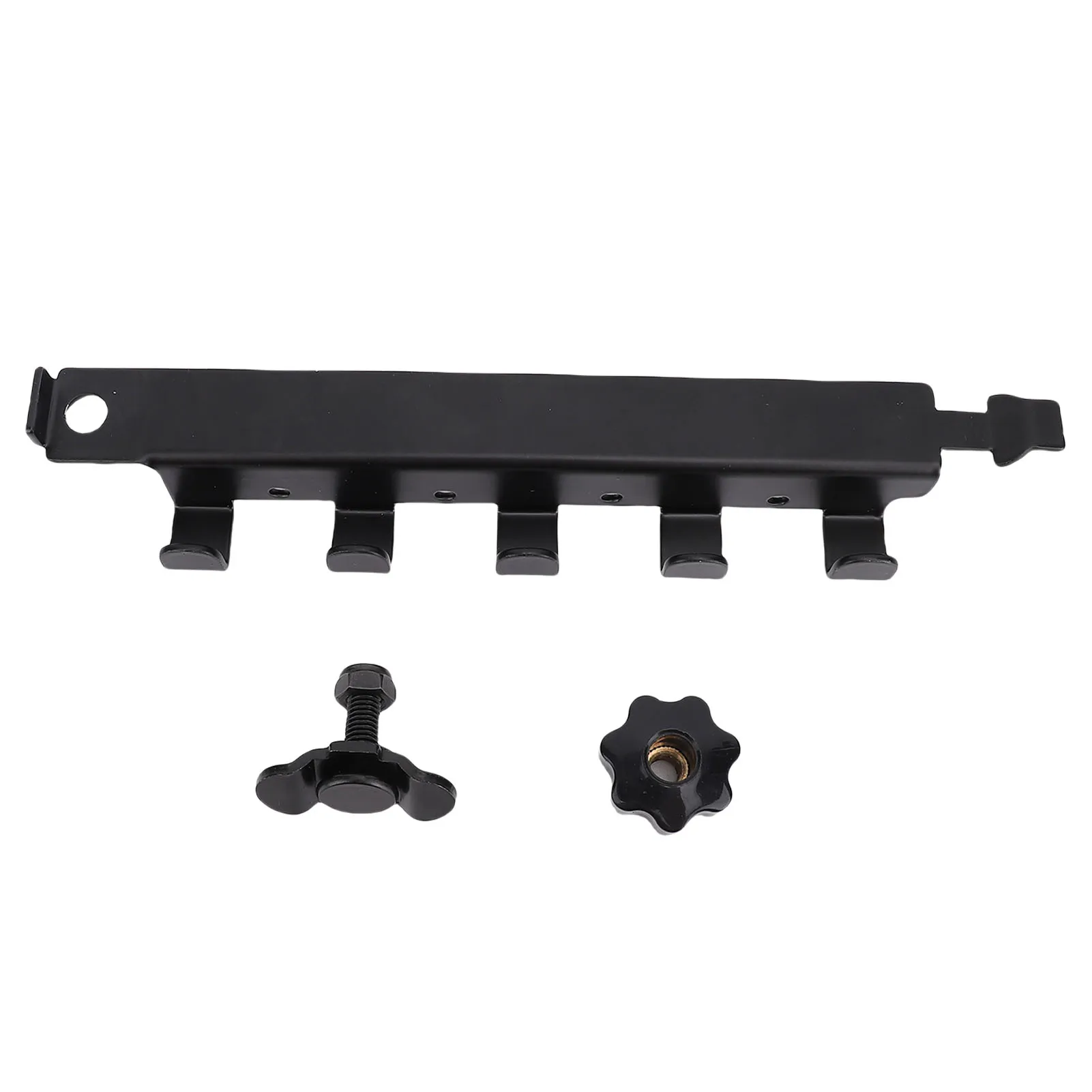 

Крюк с одинарной шпилькой L-трека, 5 крючков, универсальный алюминиевый сплав для грузовика, прицепа, грузового управления, пикапа, квадроцикла, трековый крюк L