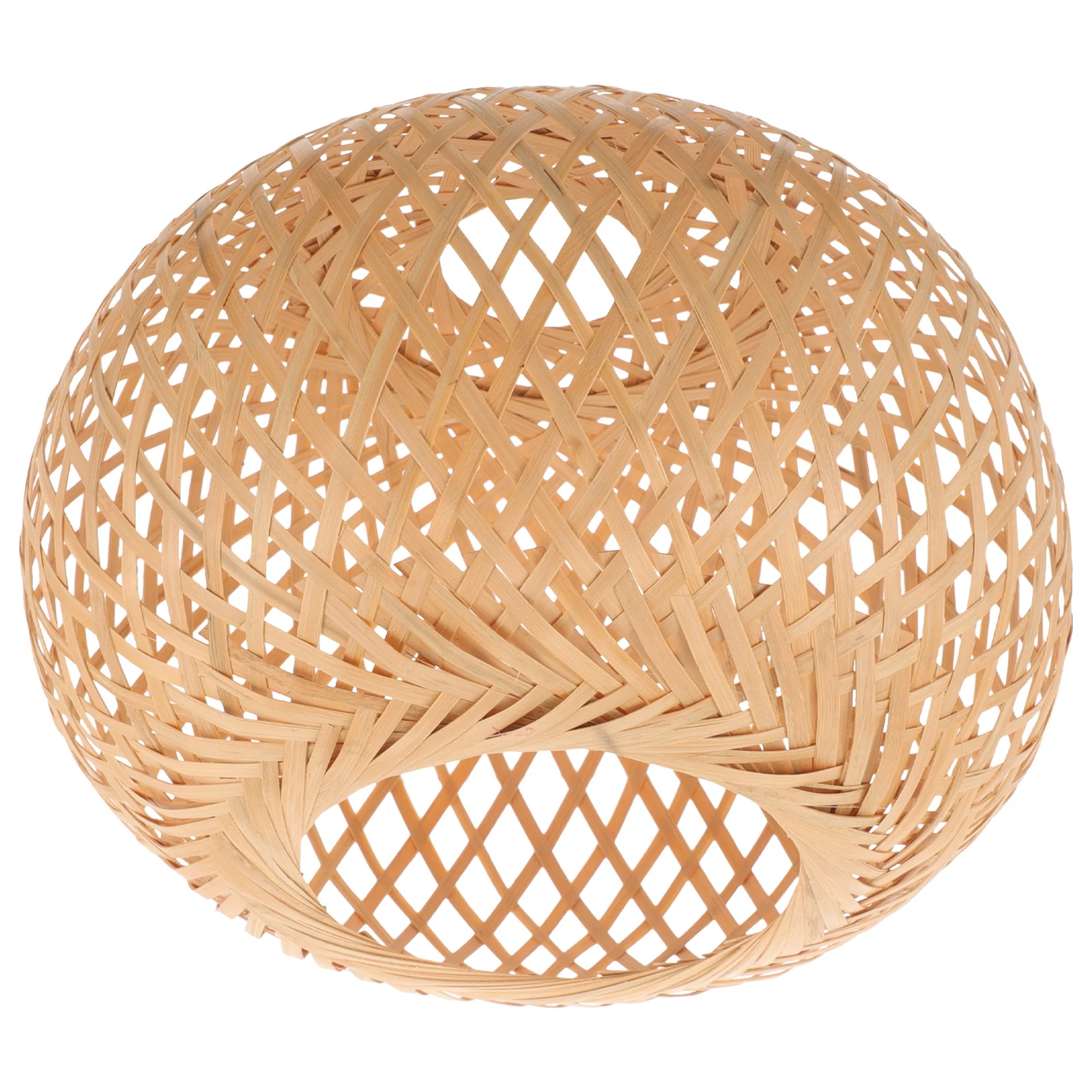 

Bamboo Woven Lantern Shade D20X15CM Color Pendant Light Cover Hanging Lampshade for Lighting