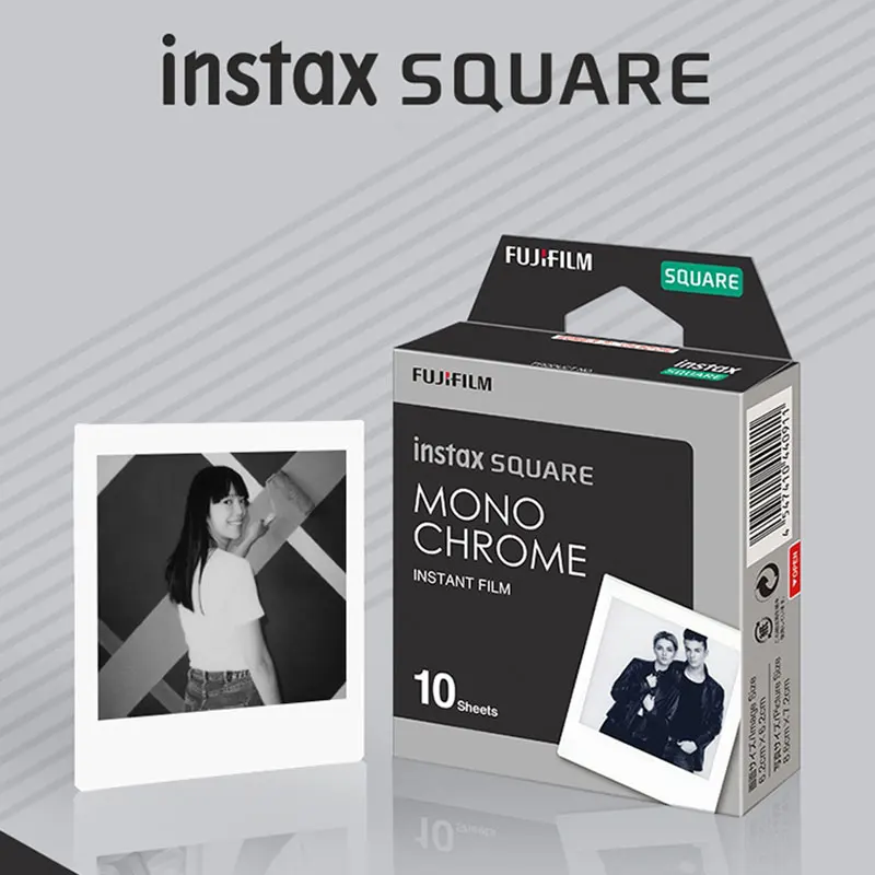 Fujifilm Instax Square White Edge Black Films Photo Paper For Instax SQ10 SQ6 Instant Camera Share SP-3 Printer