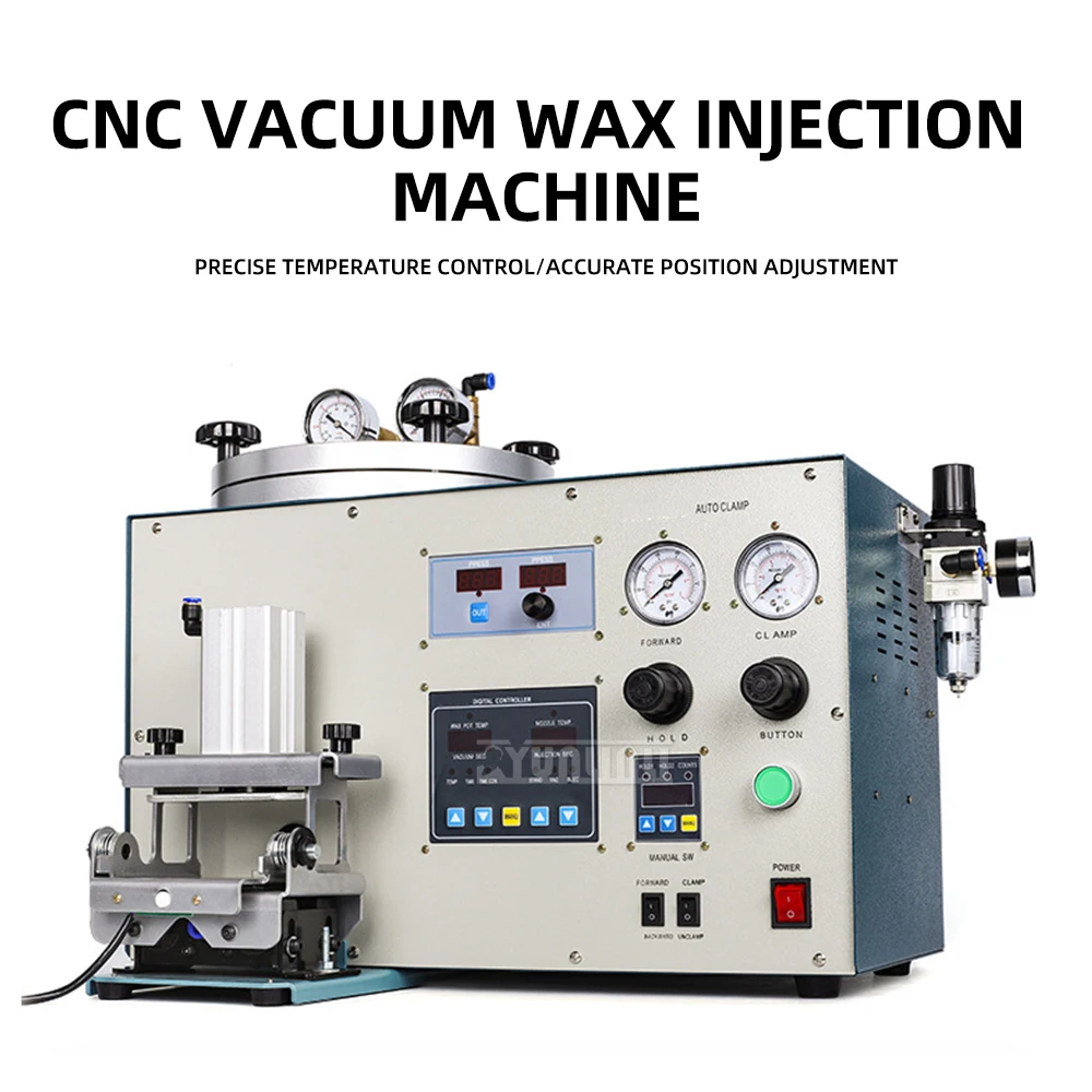 آلة حقن شمع الفراغ الرقمية الأوتوماتيكية التي يتم التحكم فيها عن طريق الذراع الآلي للمجوهرات قالب شمع صب أداة حرفية دقيقة