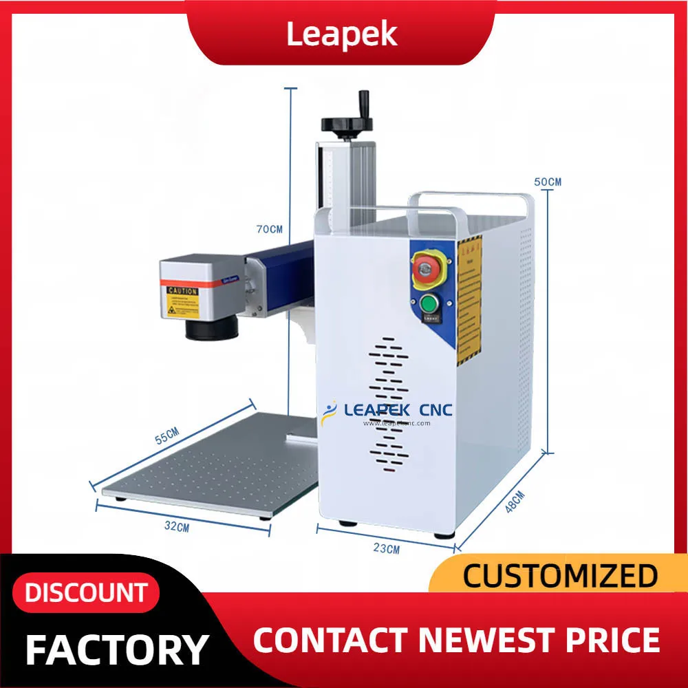

Hot Sale Industrial Markers Fiber Laser Marking Engraver Machines Price Mark on Metal Sheet Plastic Steel Aluminum