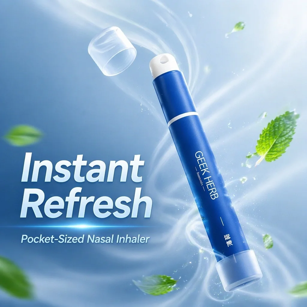 Hangong Herbal Fruit Inhaler Stick Mint Cooling Relieves Cravings Fresh Breath Nicotine-Free Non-Electronic Portable Oral Stick
