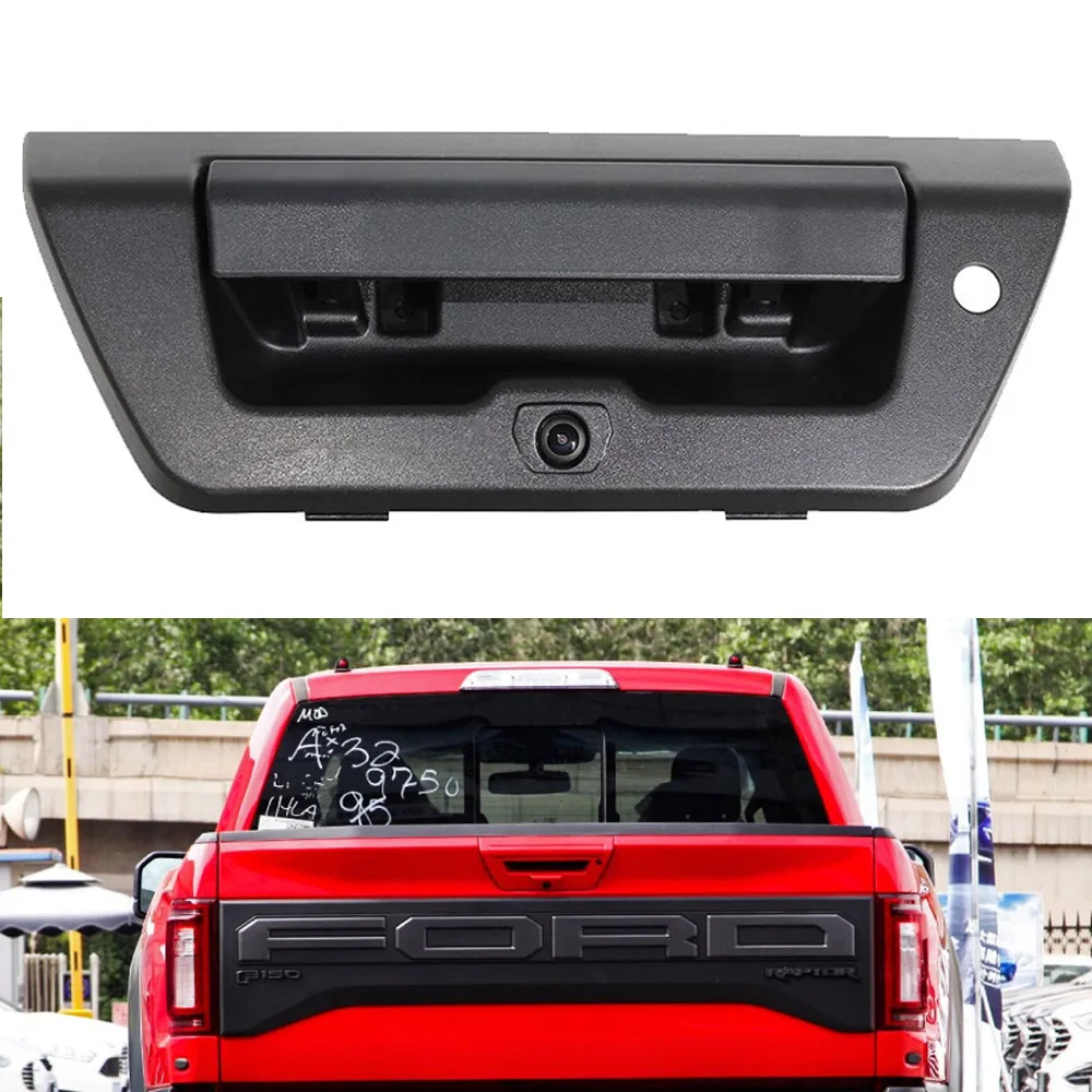HD Car Parking Reverse Backup camera for Ford F150 20015-2019 Tailgate Handle Truck with 4.3 display Rear view mirror kit