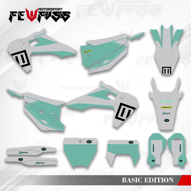 

Графические наклейки Fewfuss, наклейки для мотоцикла на заказ для Husqvarna 2019 2020-21 TC FC TX FX FS 2020 2021-22 TE FE 004