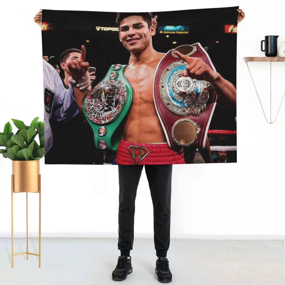

ryan garcia Throw Blanket Outdoor Soft Blanket for Picnic Beach Camping