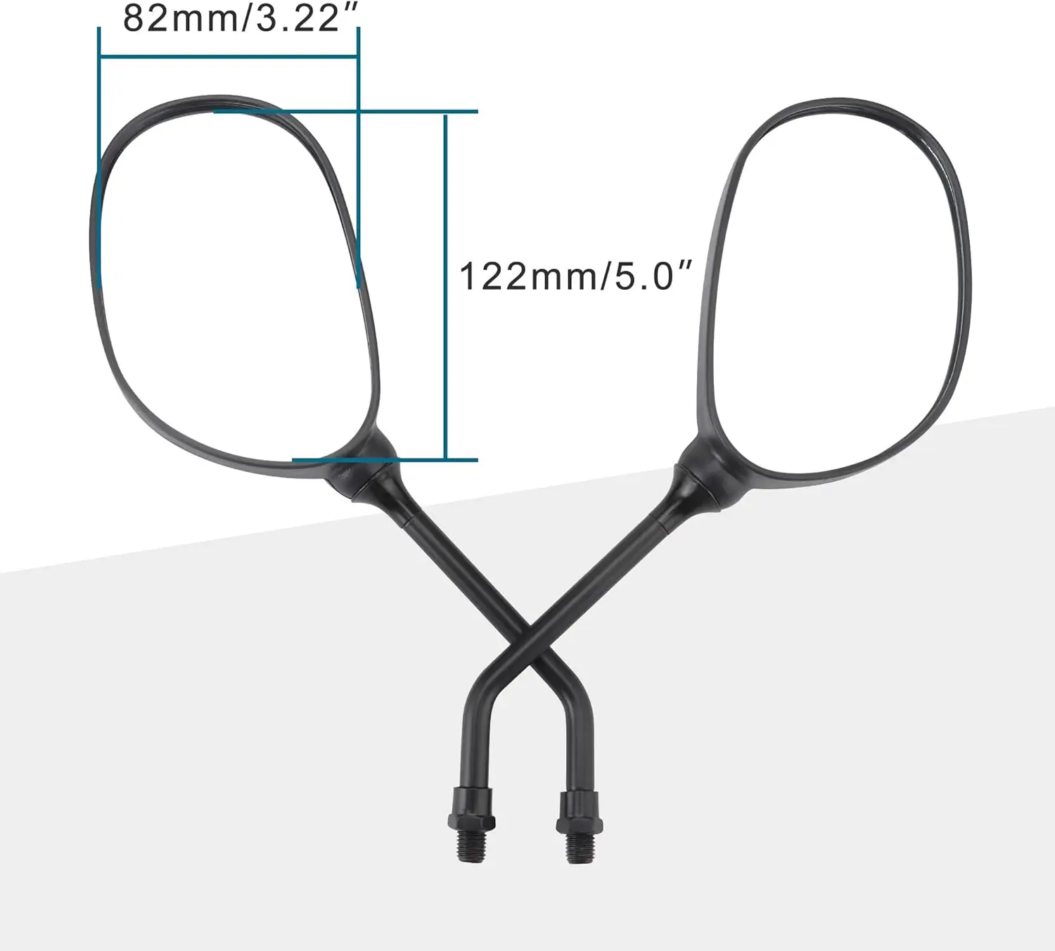360° Ball Side Rearview Mirror 7/8
