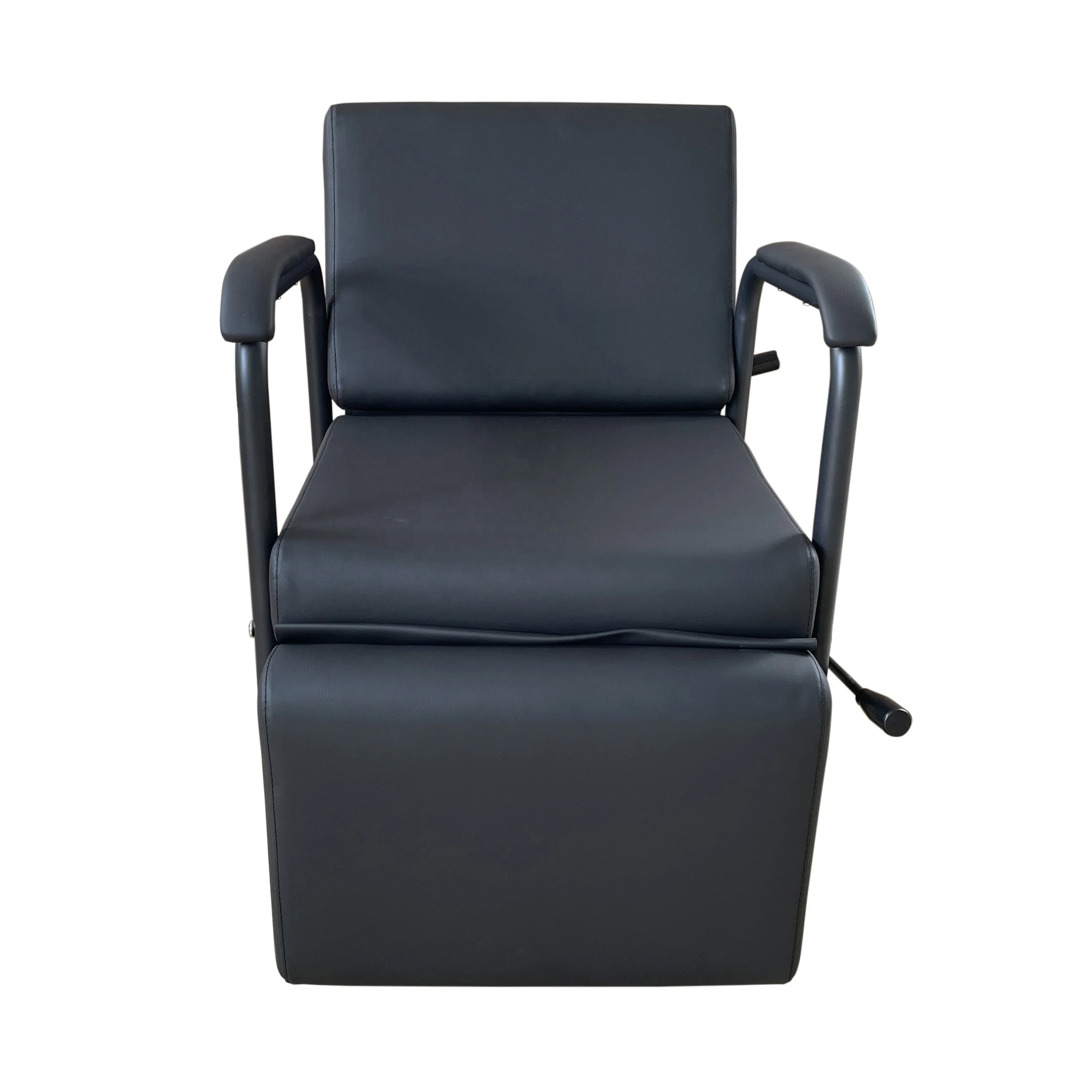 Classic Black Reclining Backrest Adjusting Footstool Beauty Salon Barber Shop Furniture Backwash Shampoo Chair