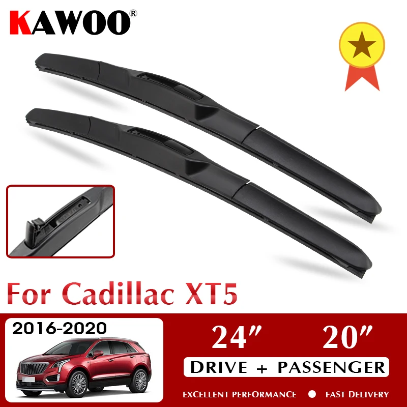 KAWOO Wiper Front Car Wiper Blades For Cadillac XT5 2016-2020 Windshield Windscreen Front Window Accessories 24