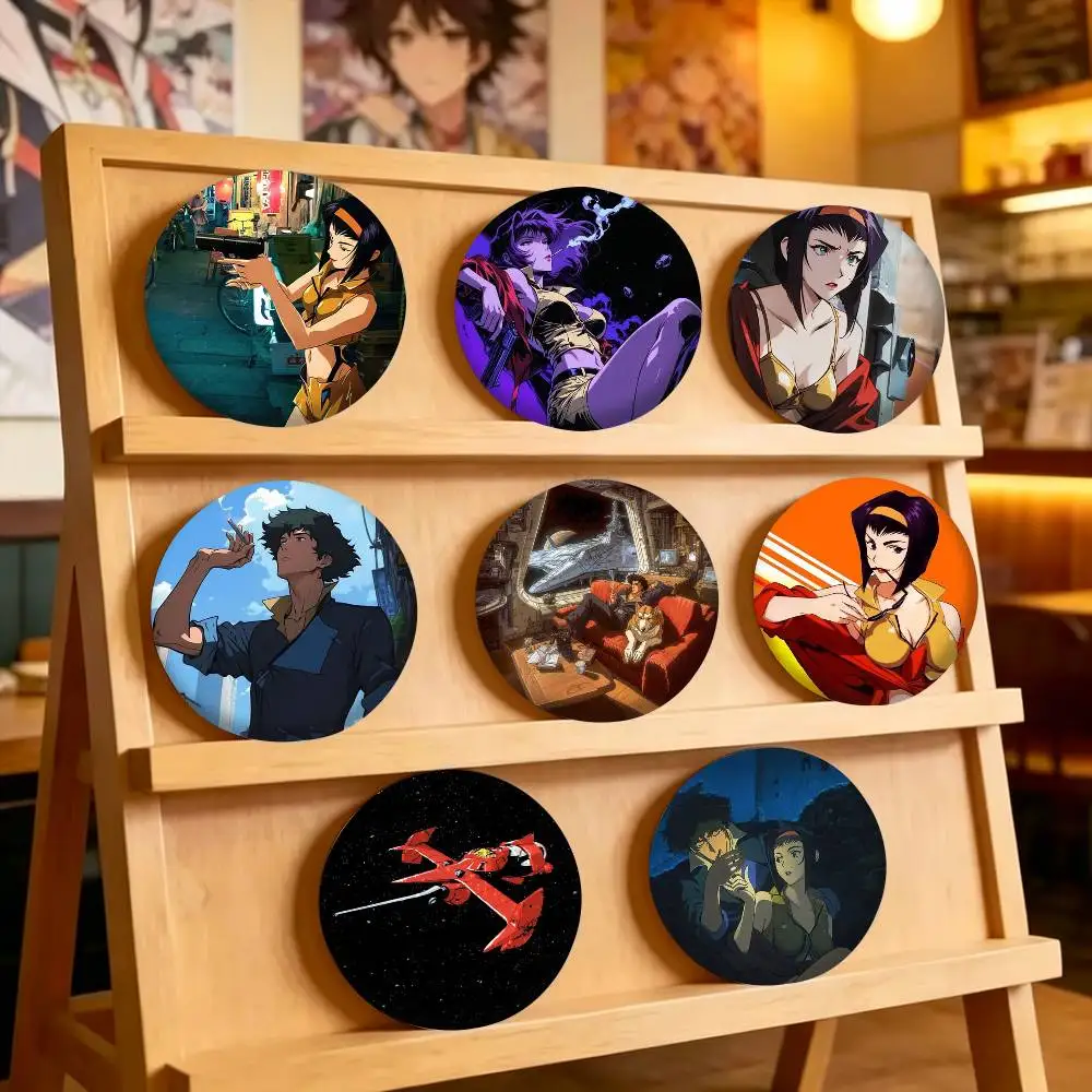 Hot Anime C-Cowboy Bebopp 25mm 32mm 44mm 58mm 75mm Brooches Badges Pins for Accessories Gift