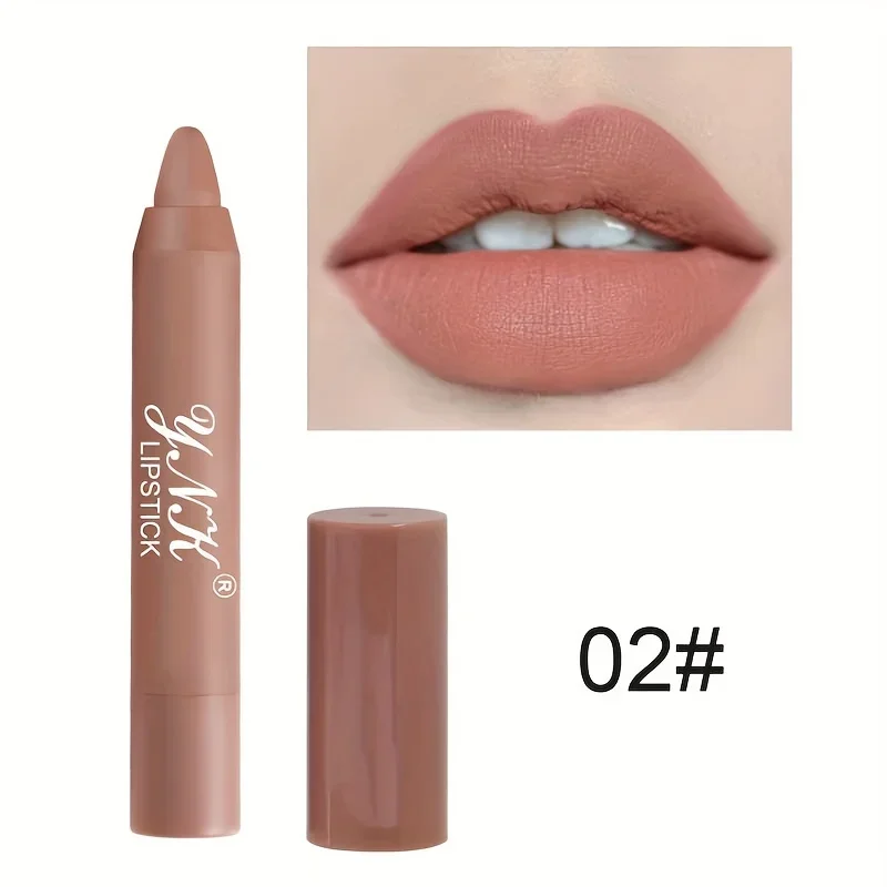 Nude Series Velvet Matte Lipstick Pencil Waterproof Long Lasting Red Lip Stick Non-Stick Cup Makeup Lip Tint Pen Cosmetic Makeup