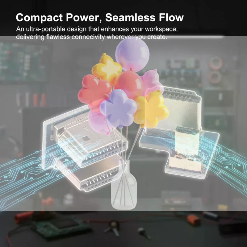 

Micro 1.4 Male to Male Bidirectional Adapter Connector Space Saving for Raspberry Pi 4B 3B Electronics Prototyping