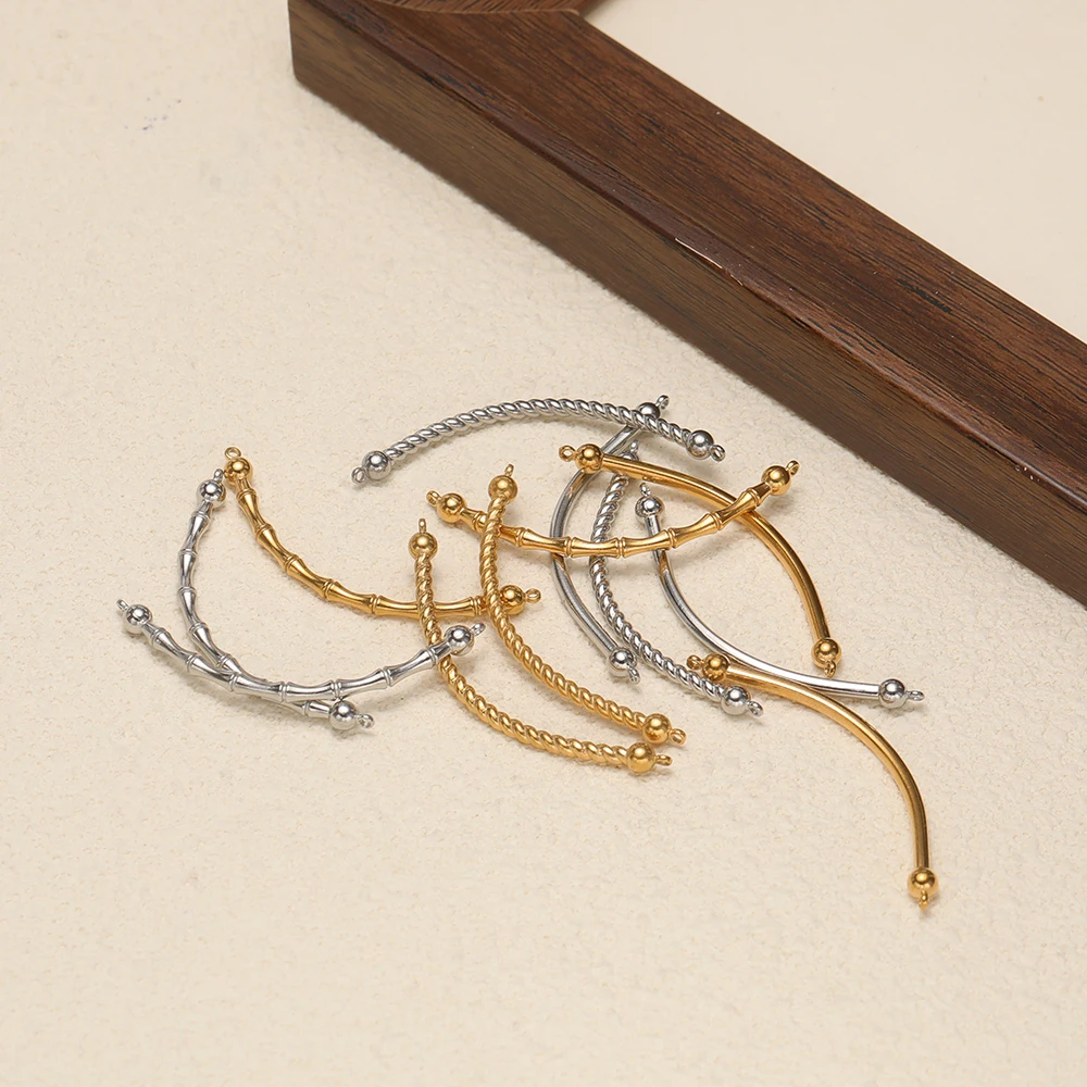 5pcs Stainless Steel Bamboo Cu - Jewelry Making Youtube 评论和价格