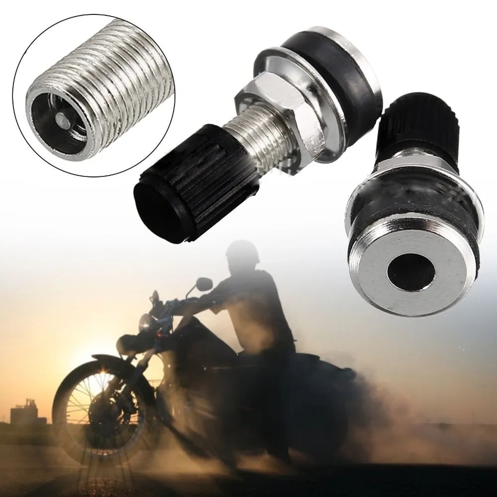 Accesorios de motocicleta, válvula de rueda de motocicleta de aleación de Zinc, válvula de neumático impermeable de 32mm, boquilla de válvula duradera sin cámara, 2 uds.