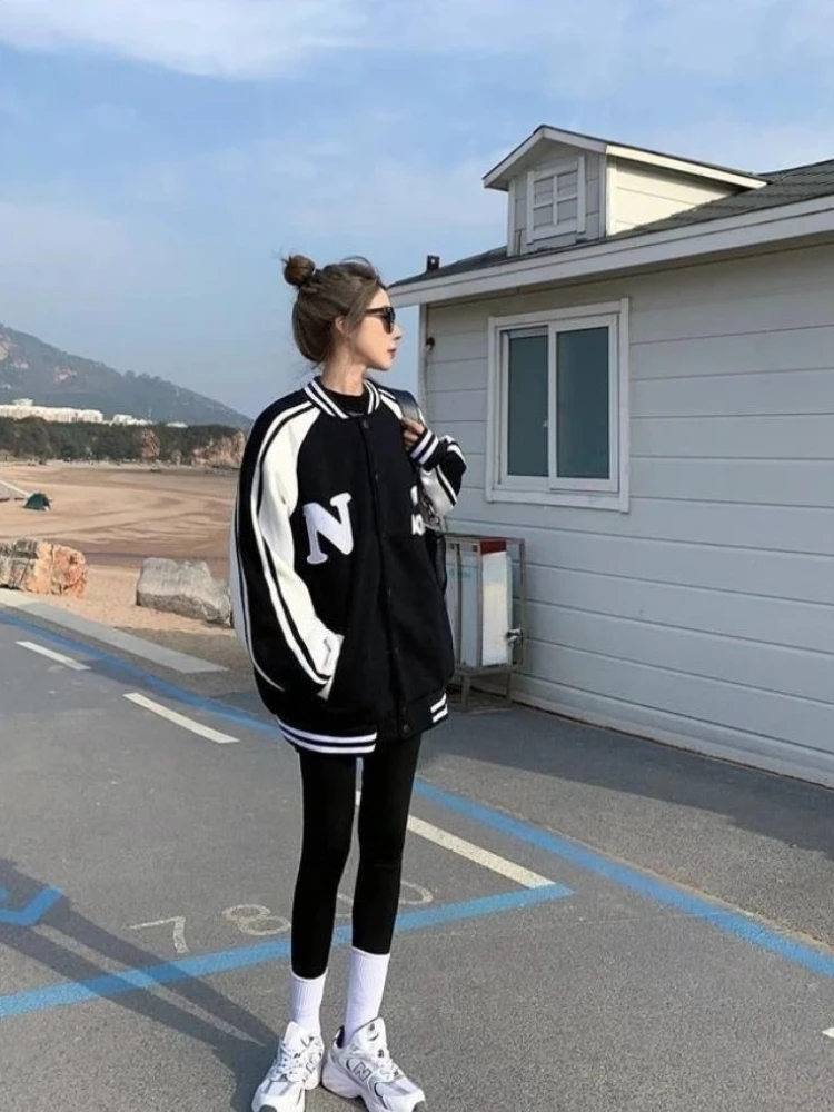 

​Versatile Casual Baseball Jacket Women's Spring Autumn Outerwear Breathable Comfortable New Release​