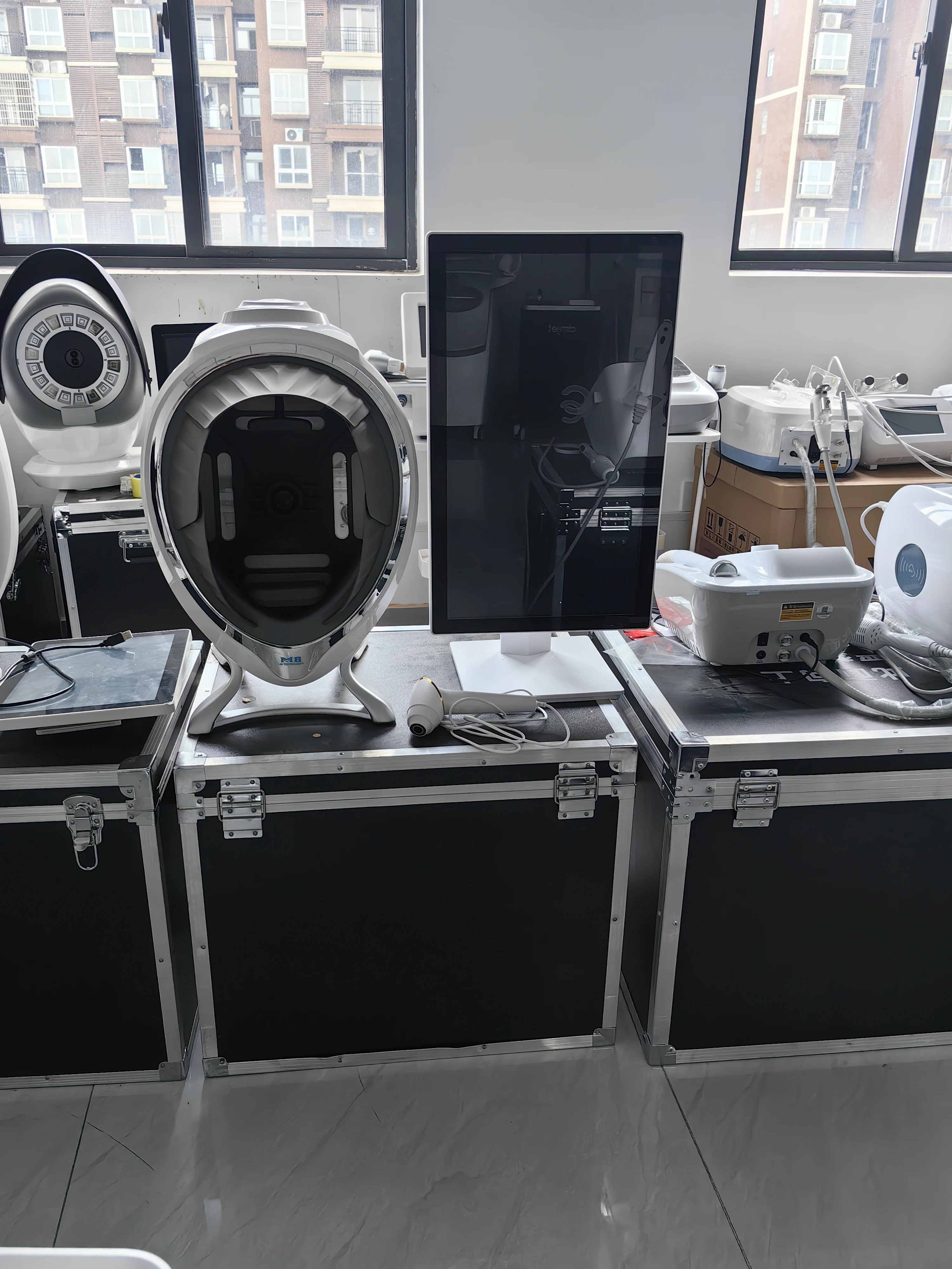 3D AI AISIA Gezichtshuidanalysator Detectie Huidprobleemdiagnose 8-spectrum Professionele analyse Schoonheidssalonapparatuur