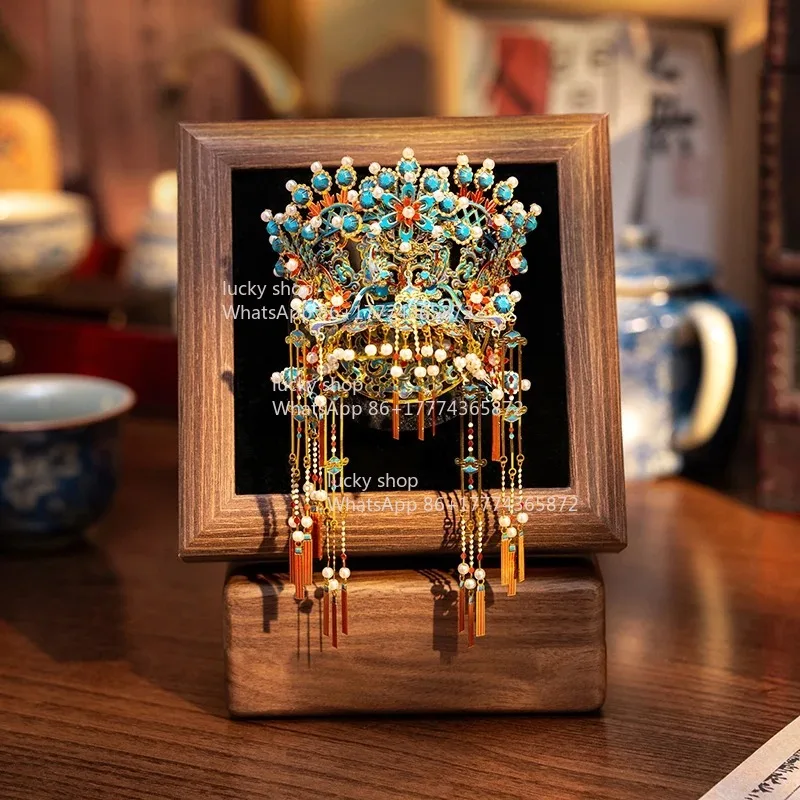 

6 видов китайских магнитов на холодильник с изображением короны Феникса, объект нематериального культурного наследия, традиционное восточное украшение