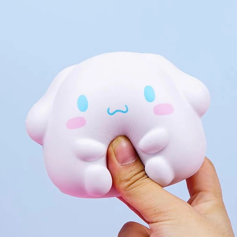 Sanrio Kawaii Hello Kitty Melody Decompression Kuromi Cinnamoroll Stress Relief Squishy Anime Cartoon Children\'s Hand Pinch Toy