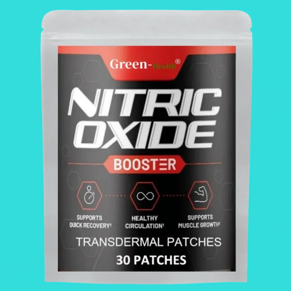 Nitric Oxide Booster Transdermal Patches, Performance Formula For Stamina & Endurance, 30 Patches One Month Supply