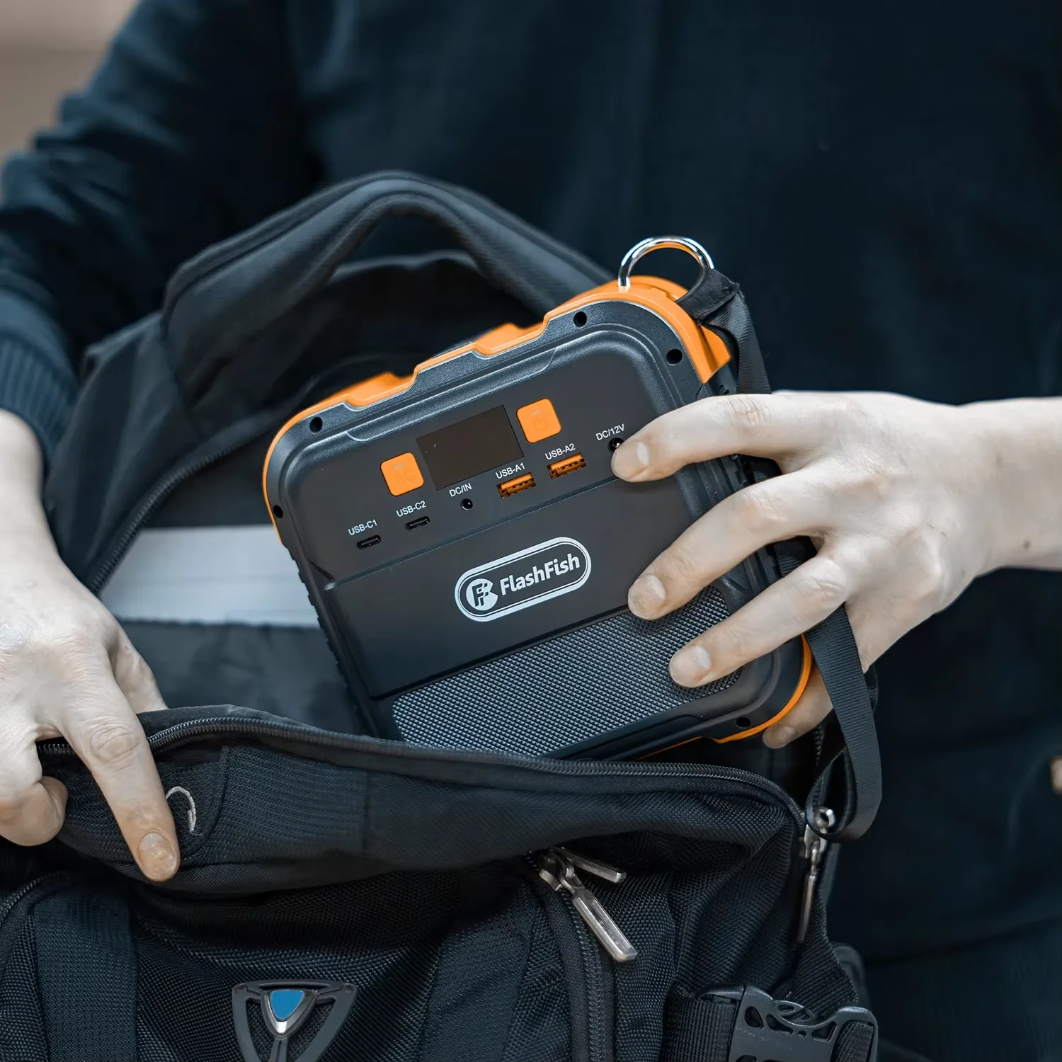 FlashFish A101 Mini Portable Power Station 120W Solar Generator 98Wh Battery Home Backup Outdoor Camping Mobile power Easy Carry