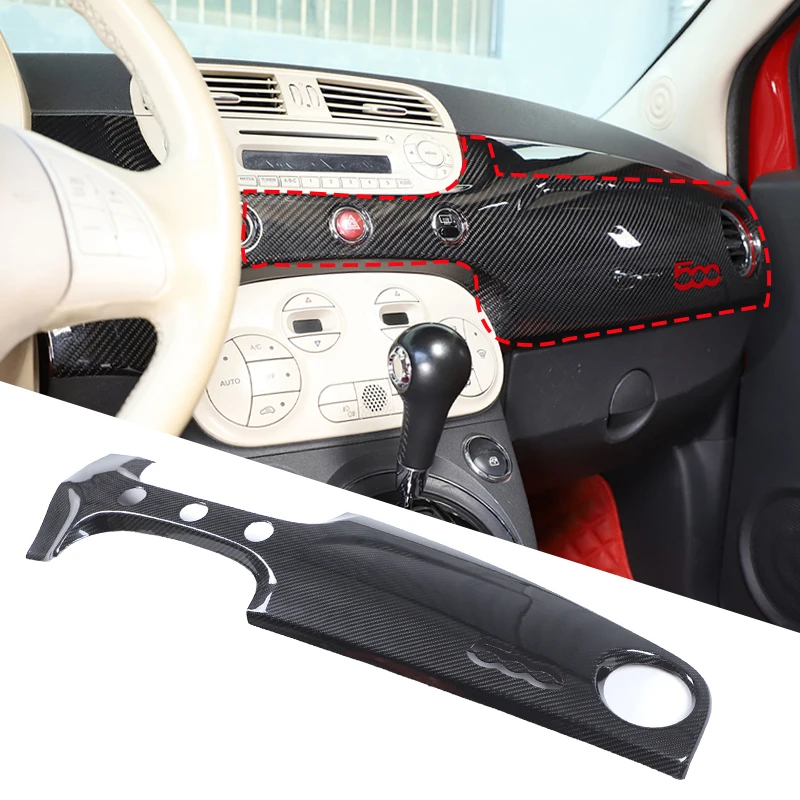 

Накладка на центральную панель управления автомобиля, наклейка на приборную панель, декоративная накладка на панель приборов, аксессуары для интерьера автомобиля Fiat 500 312 2007-2015