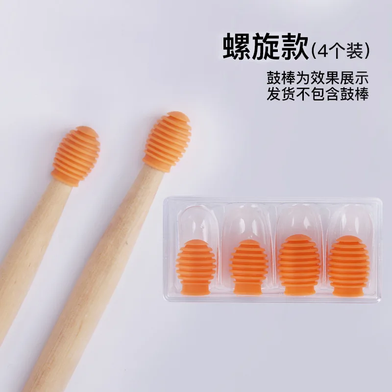 

8 Pcs Drumstick Protector Silencing Tips Hammer Replacement Silencers Silica Gel Practice Silent Cover