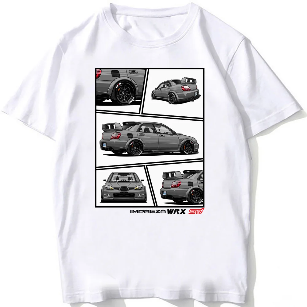 Anatomy JDM Sport Racing Impreza WRX STI T Shirt New Men Short Sleeve Impreza GC8 Legend T-Shirt Hip Hop Boy Casual White Tees