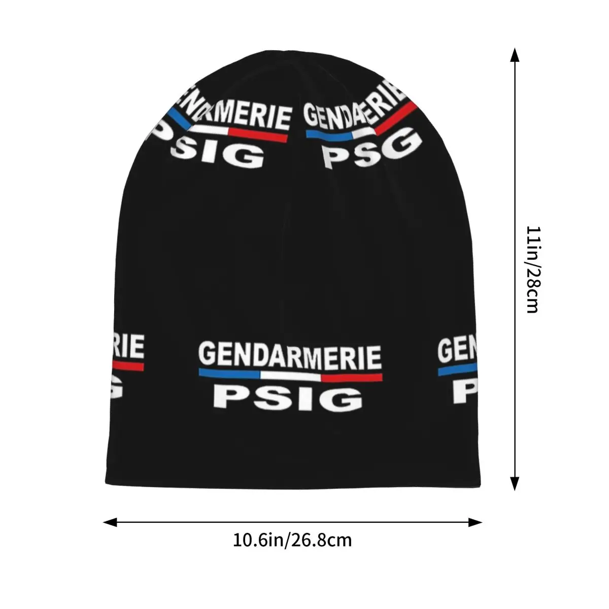 PSIG GENDARMERIE PATCH Skullies Beanies Hats Warm Autumn Winter Outdoor Cap Knitted Bonnet Caps for Men Women Adult