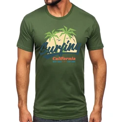 Surfing California Holiday Printed 100% Cotton Classic Vintage Y2k T-Shirt for Men Women Sportswear Tops Tees