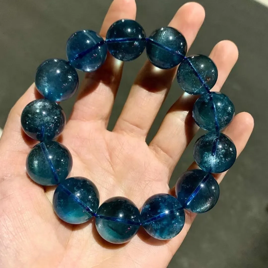 

Natural Aquamarine Bracelet Positive Blue Devil Blue Aquamarine Bracelet