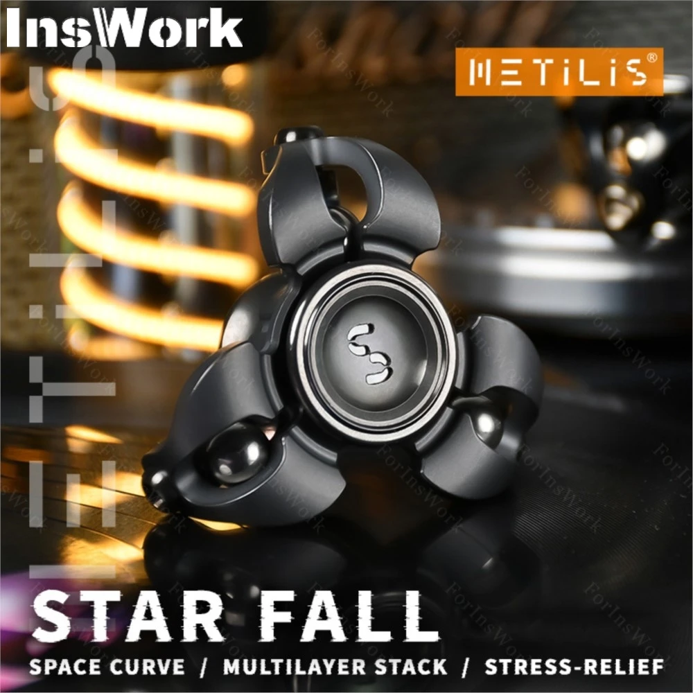 METILIS Star Fall Fingertip Gyro EDC Juguete para aliviar el estrés Regalo para novio Juguetes de escritorio