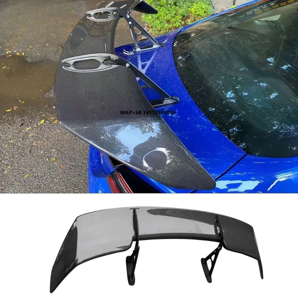 

For BRZ ZD8 GR86 ZN8 2021+ STI Style Swan Neck Wing Carbon Fiber Rear Bumper Spoiler Wing Car Body Kit