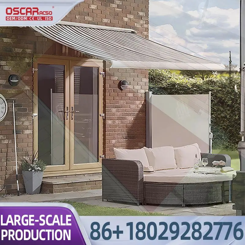

Weather Sensing Motorized Full Cassette Snow proof Wind proof for Outdoor in Shops Windows Cars Retractable Awning