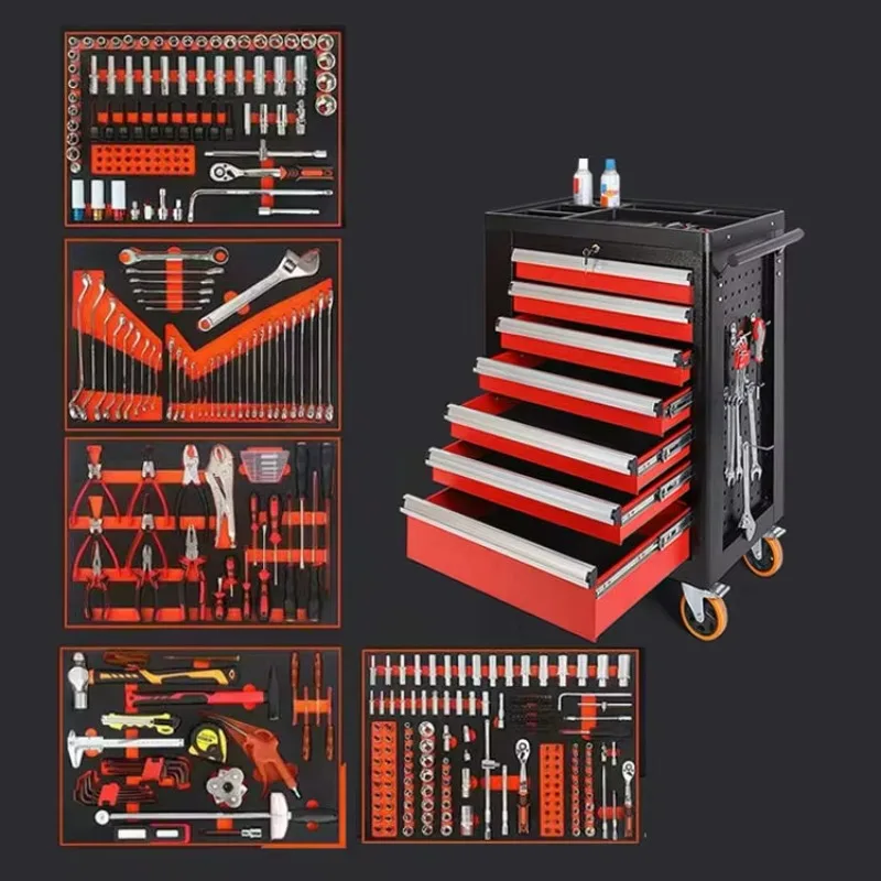 

Factory Good Price OEM Custom Iron Sheet 7 Drawers Tool Cabinet With Rolling Wheels Waterproof & Rust Resistant Storage