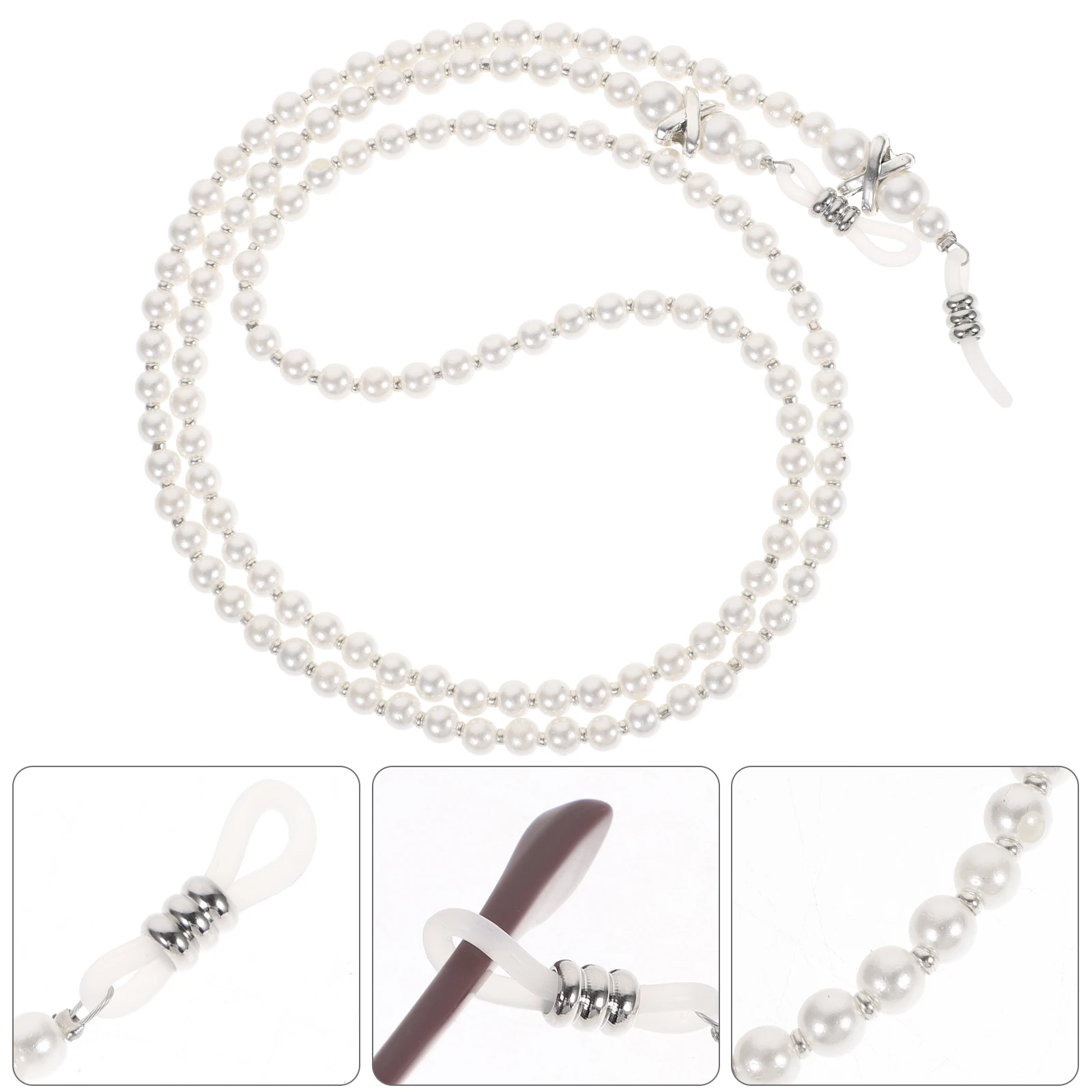 

Anti-slip Pearl Chains Glasses Women Beaded Sunglasses Retainer Strap Eyeglass Cord Cords Hanging Lanyard