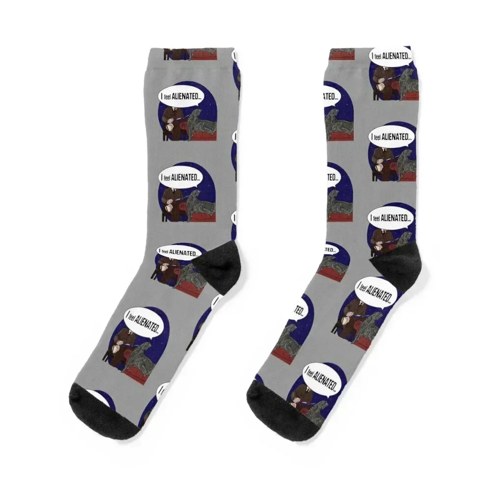 ALIENATION! Socks hiphop warm winter New year's designer brand Socks Women's Men's