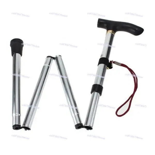 Hiking Walking Stick Folding Cane Adjustable on Foot