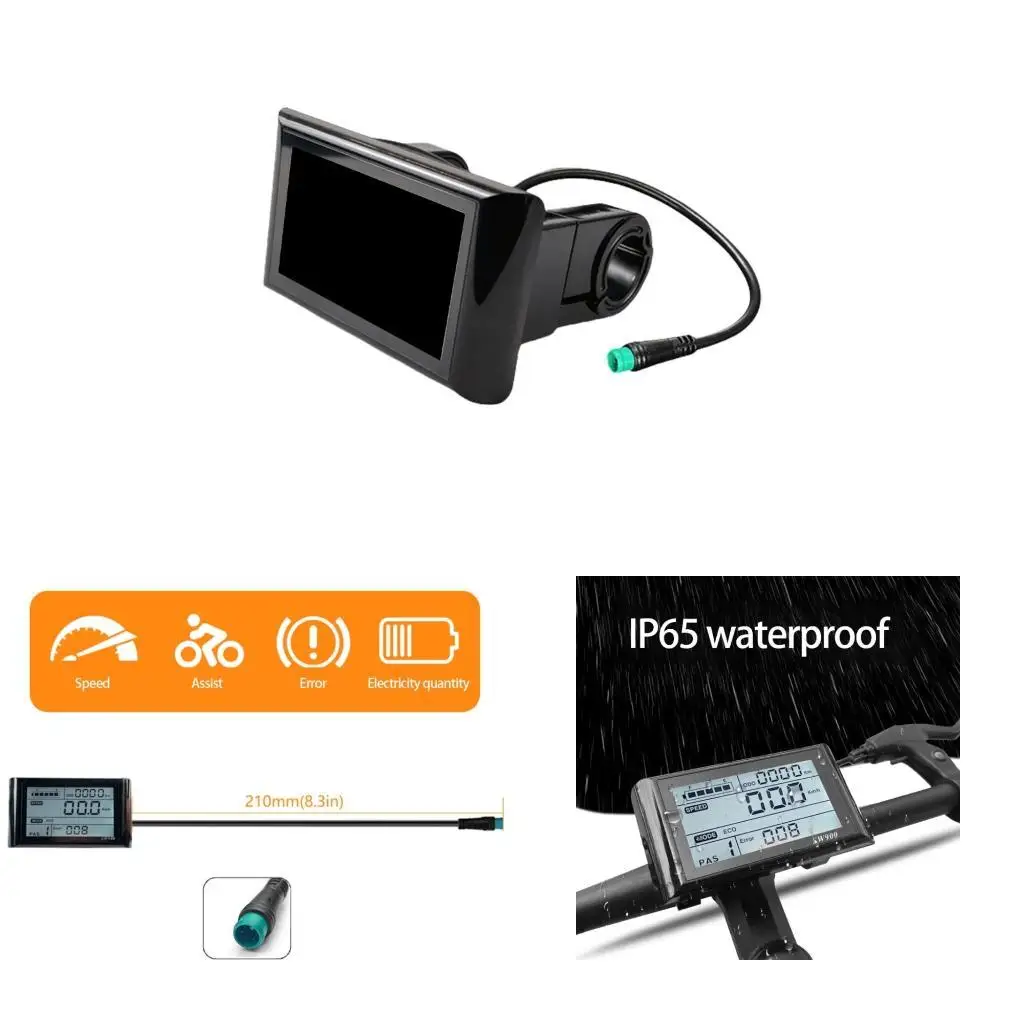 

Многофункциональные ЖК -датчики скорости Universals Electric Bike ЖК -дисплей Увеличение велосипедного опыта k1yf