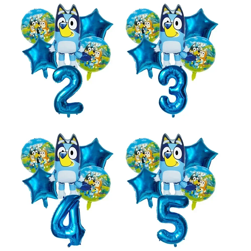 6Pcs Bluey Family A…