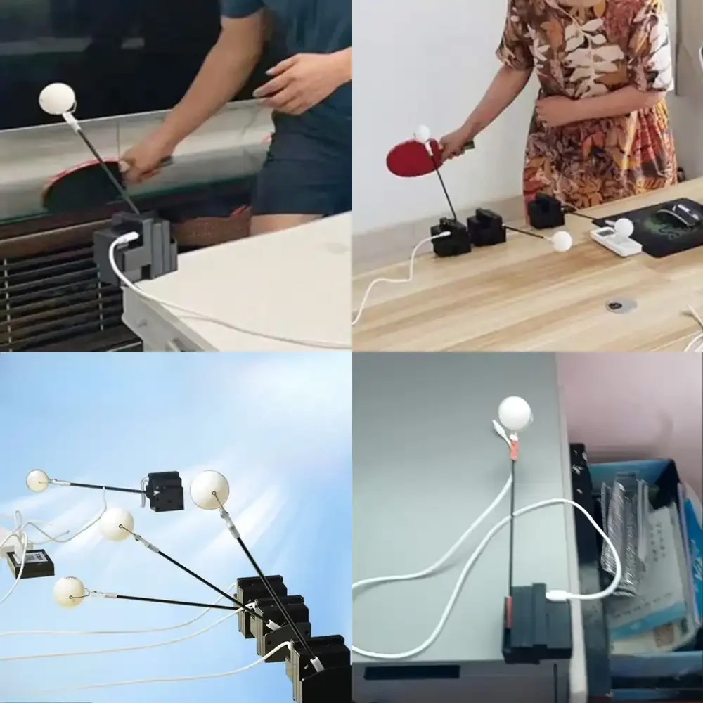 

WAP02 Портативный тренажер для настольного тенниса для начинающих, оборудование для отработки ударов, прочный, профессиональный