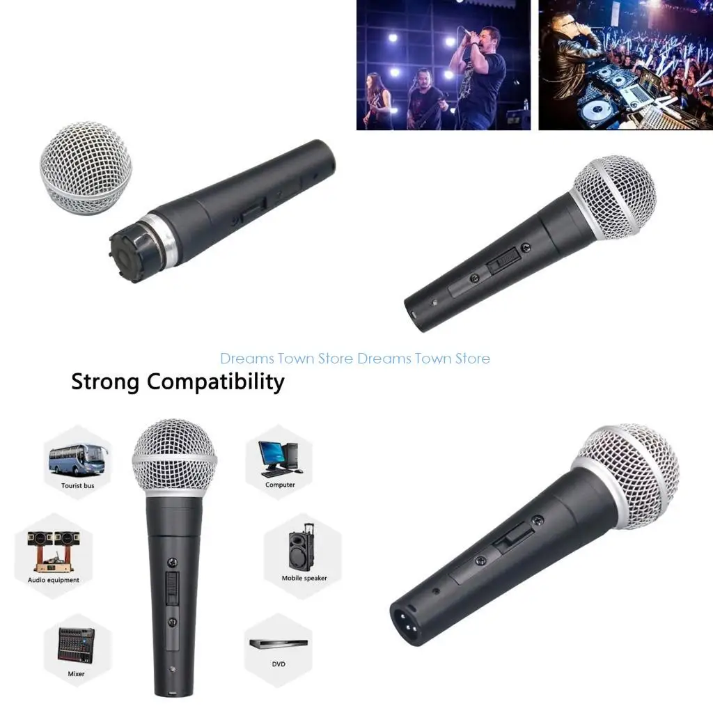 

HX6A Проводные микрофоны Динамические микрофоны Подходящие микрофоны для пения для вечеринок Колонки для караоке Караоке-машина