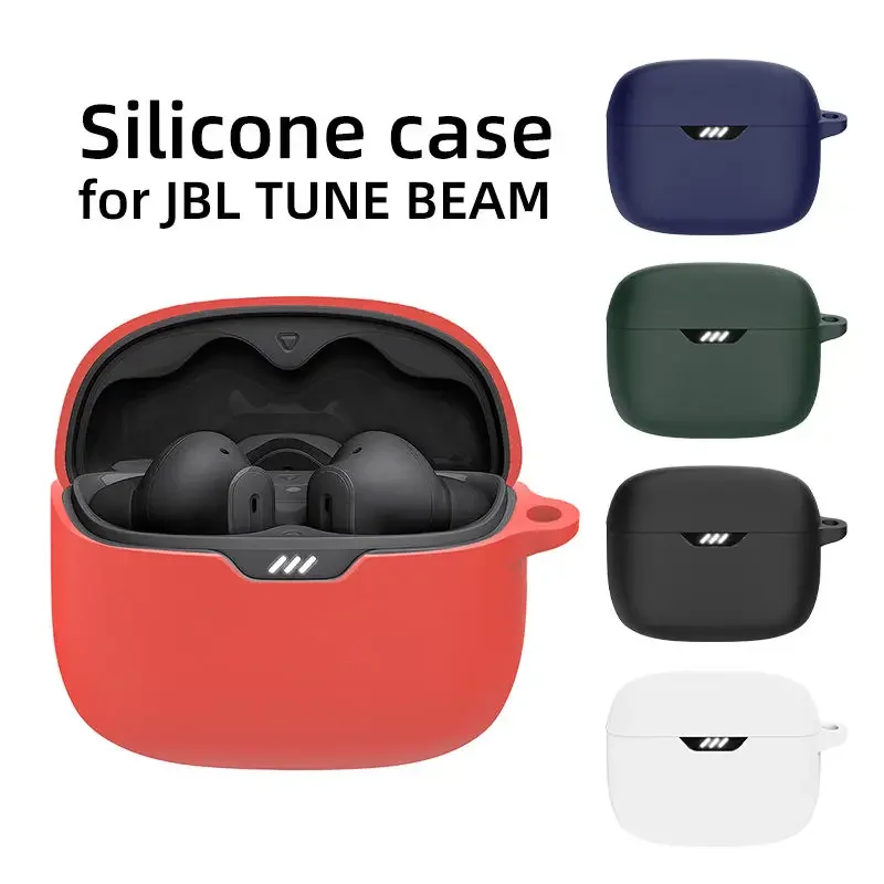 Para jbl tune feixe caso capa protetora anti-queda tunebeam macio silicone sem fio bluetooth fones de ouvido carregando