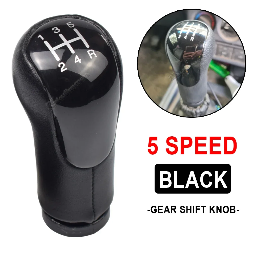 5 Speed Car Gear Shift Knob Cover For Ford Fiesta Fusion Transit Connect 2002-On Auto Manual Transmission Shifter Lever Cover