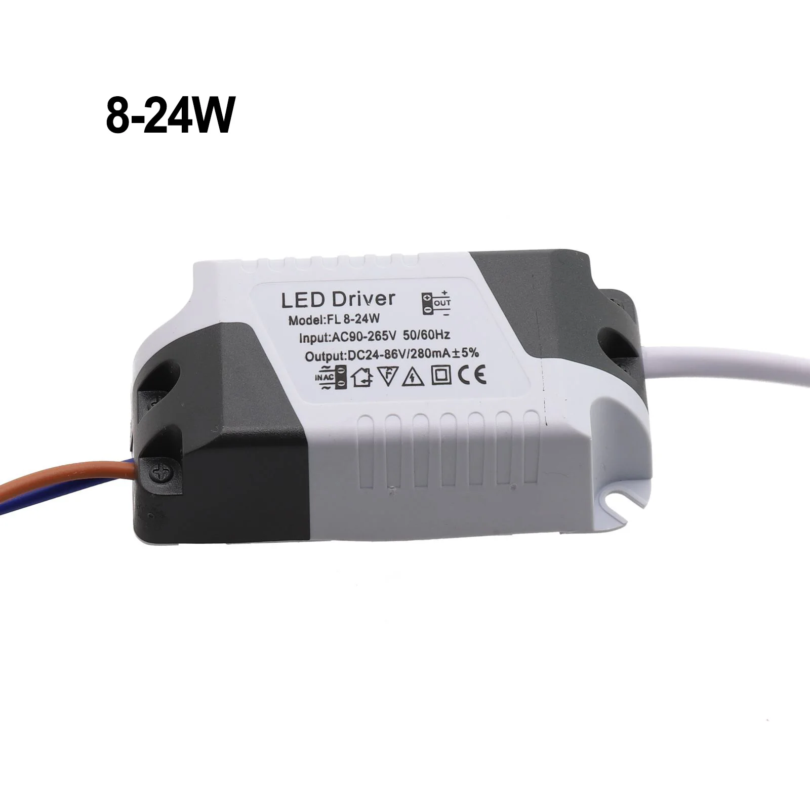 Non-Isolated AC to DC LED Driver 8W 24W Output for Ceiling Light Floodlight Tunnel Lamp Road Light and Luminaire Installations