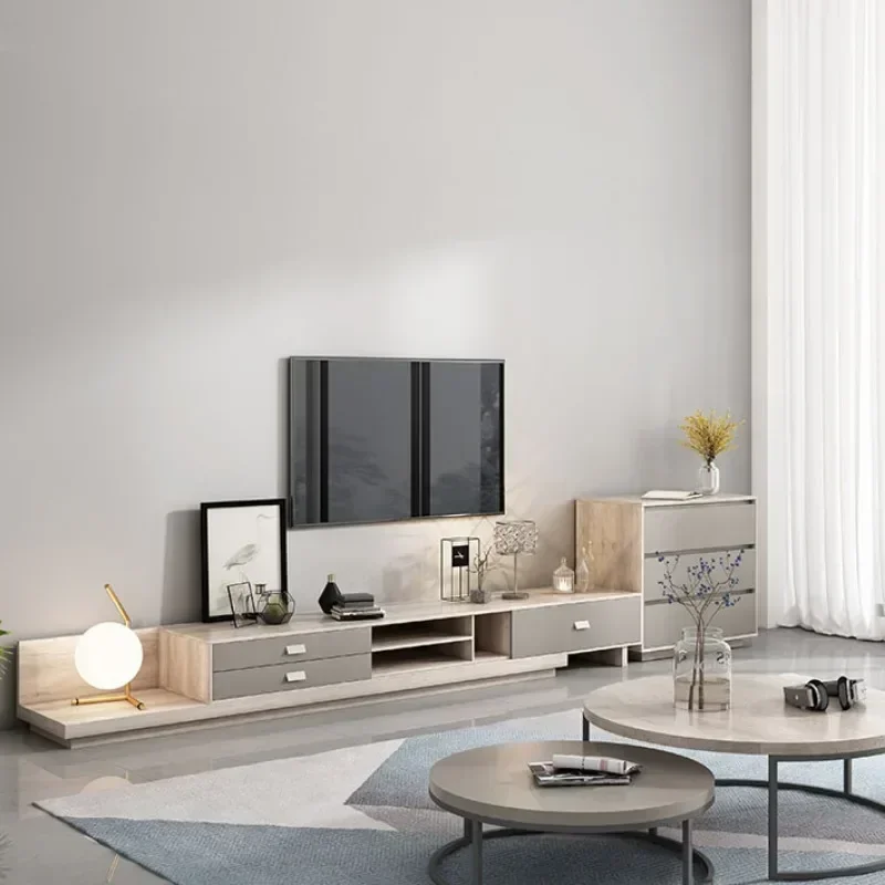 

Cabinet Modern Console Tv Large Luxury Shelves Living Room Display Stand Nordic Wood Cabinet Suporte Para Tv Theater Furniture