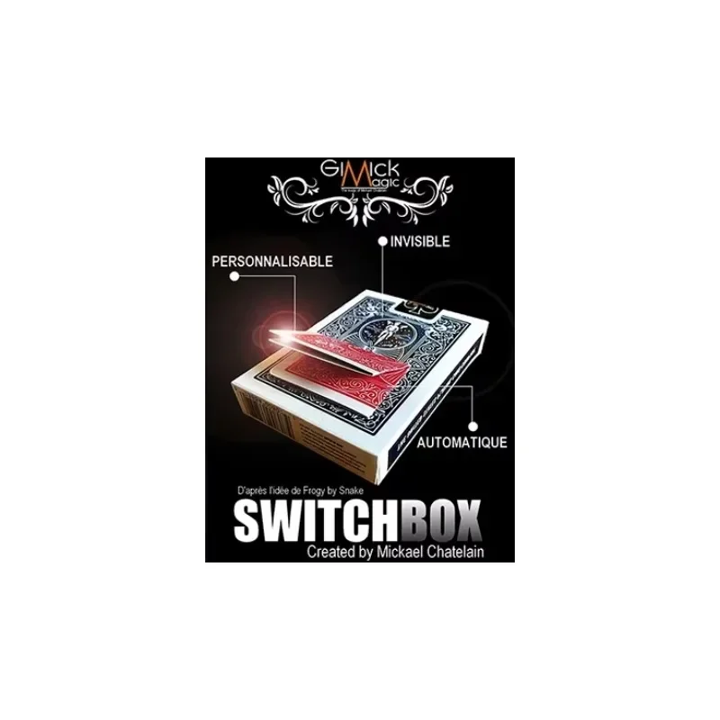 

SWITCHBOX by Mickael Chatelain Card Magic Trick Close up Magic Magia Magie Magicians Props Gimmicks Illusions Street Mentalism