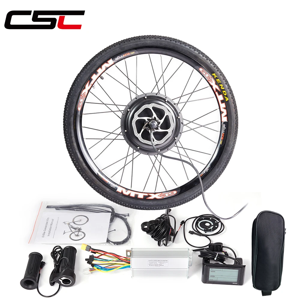 CSC  48V 1000W 1500W ebike Conversion Kit 26in 27.5in 29inch e-bike hub motor Wheel Kit MTX SUNRINGLE for Electric bicycle