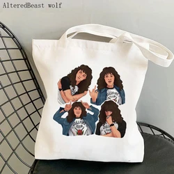 Eddie Munson Women Shopper bag Cartoon Hellfire Club Bag Hellfire Club Harajuku Shopping Canvas Shopper Bag girl handbag bag