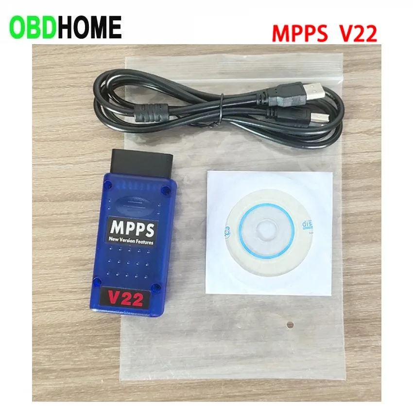 New MPPS V22 ECU Chip Tuning OBD Read and Write Eeprom Data Power Upgrade Unlock Version Life Time Programming Diagnostic Tool